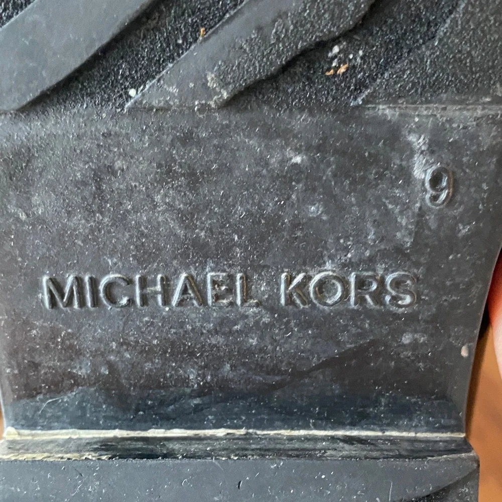 Michael Kors Black Gloss Chelsea Rain Ankle Boots